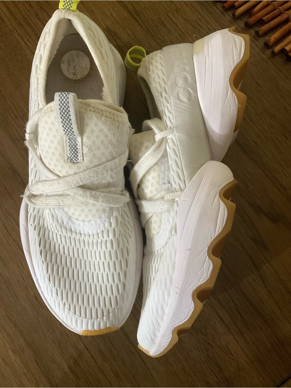 Sorel White Athletic Sneakers with Gum Sole Accents
